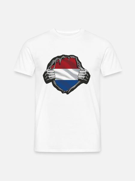 Holland - Männer T-Shirt - Weiß