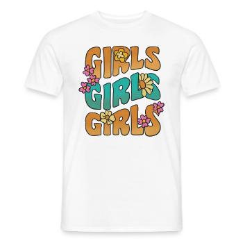 Train de bateau pour filles - Journée internationale de la femme - T-shirt homme - blanc - Devant - AI Model Male 178 dark (178cm)