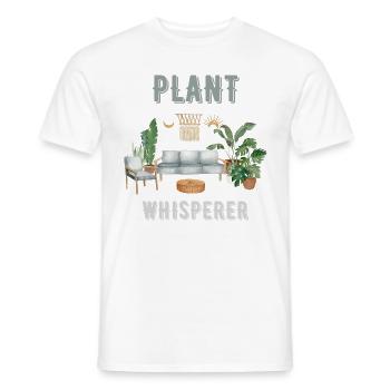 Plants Whisperer I Houseplant Gardener Plant - Men's T-Shirt - white - Front - AI Model Male 178 dark (178cm)