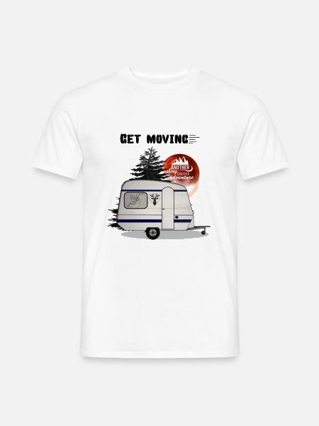 Camper - camping shirt, caravan - camping - Men's T-Shirt - white