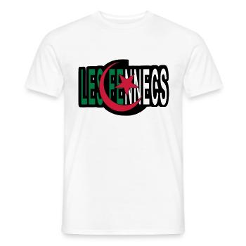 fennec03 - T-shirt homme - blanc - Devant - AI Model Male 178 dark (178cm)