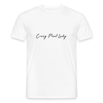 Crazy Plant Lady - Environment Climate Change - Männer T-Shirt - Weiß - Vorne - AI Model Male 178 dark (178cm)