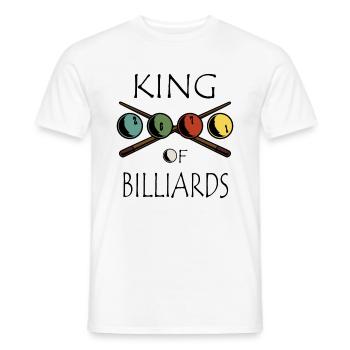King Of Billiards Billardspieler Pool Billard - Men's T-Shirt - white - Front - AI Model Male 178 dark (178cm)