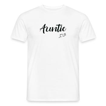 Tante Chat Tante avec Cat Cat Lover - T-shirt homme - blanc - Devant - AI Model Male 178 dark (178cm)