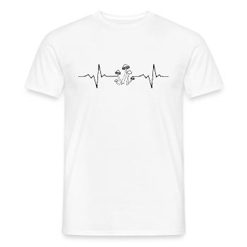 Pilze - Männer T-Shirt - Weiß - Vorne - AI Model Male 178 dark (178cm)