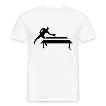Table tennis player - Men's T-Shirt - white - Front - AI Model Male 178 dark (178cm)