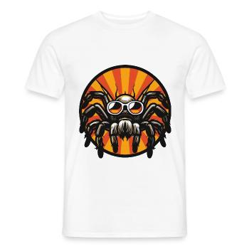 Tarentule Bande Dessinée Cool Été - T-shirt homme - blanc - Devant - AI Model Male 178 dark (178cm)