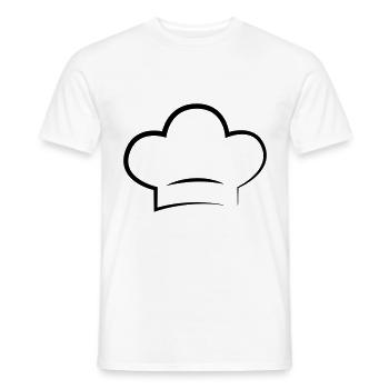 Desserts, Cakes, Bakery Chef's Hat Chef - Men's T-Shirt - white - Front - AI Model Male 178 dark (178cm)