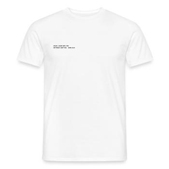 Know Jesus know peace hoodie and shirt - Men's T-Shirt - white - Front - AI Model Male 178 dark (178cm)