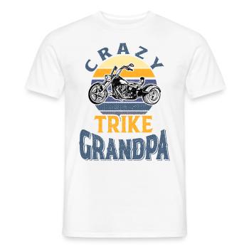 Trike Grand-père - T-shirt homme - blanc - Devant - AI Model Male 178 dark (178cm)