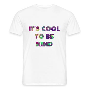 Es ist cool, nett zu sein - Männer T-Shirt - Weiß - Vorne - AI Model Male 178 dark (178cm)