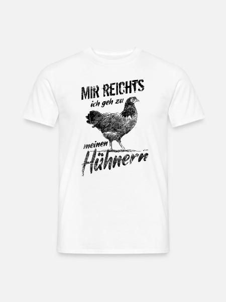 Vorwerkhühner Geflügel Hühnerbauer - Männer T-Shirt - Weiß