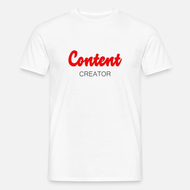 Content Creator Video YouTube - Männer T-Shirt - Weiß