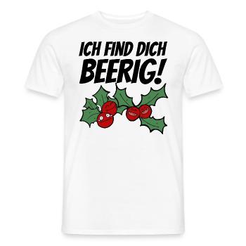Obst Himbeere Kirsche Beeren Beere Witzig Lustig - Männer T-Shirt - Weiß - Vorne - AI Model Male 178 dark (178cm)