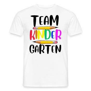 Team Kindergarten - Männer T-Shirt - Weiß - Vorne - AI Model Male 178 dark (178cm)
