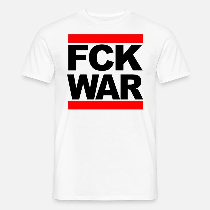 Scheiß auf Krieg! - Männer T-Shirt - Weiß
