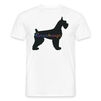 Riesenschnauzer Hund Herrchen Schnauzer - Männer T-Shirt - Weiß - Vorne - AI Model Male 178 dark (178cm)