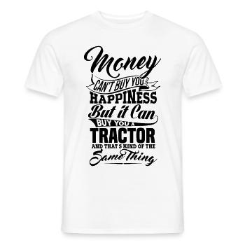 GELD UND TRAKTOR - Männer T-Shirt - Weiß - Vorne - AI Model Male 178 dark (178cm)