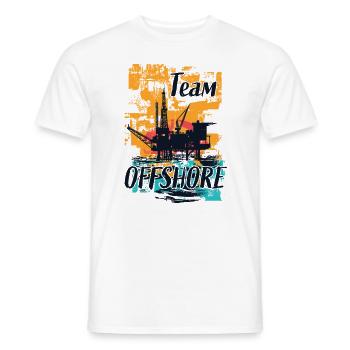Team Offshore Life - Männer T-Shirt - Weiß - Vorne - AI Model Male 178 dark (178cm)