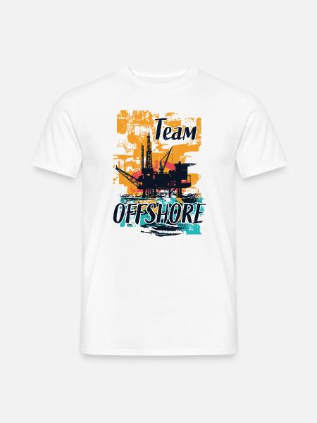 Team Offshore Life - Männer T-Shirt - Weiß