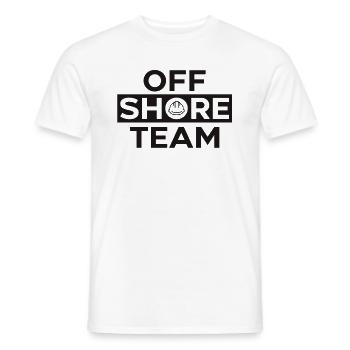 Off Shore Team - Männer T-Shirt - Weiß - Vorne - AI Model Male 178 dark (178cm)