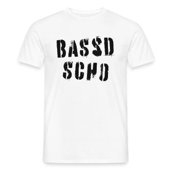 Bassd scho - Franken fränkisch fränggisch Geschenk - Männer T-Shirt - Weiß - Vorne - AI Model Male 178 dark (178cm)