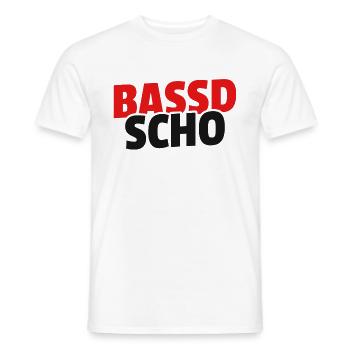 Bassd scho - Franken fränkisch fränggisch Geschenk - Männer T-Shirt - Weiß - Vorne - AI Model Male 178 dark (178cm)