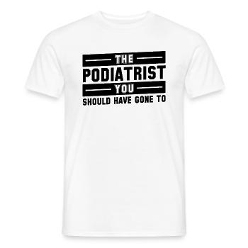 Podologe Fußpflege Pediküre Podologie Geschenke - Männer T-Shirt - Weiß - Vorne - AI Model Male 178 dark (178cm)