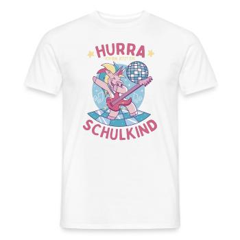 Hurra ich bin jetzt ein Schulkind - Männer T-Shirt - Weiß - Vorne - AI Model Male 178 dark (178cm)