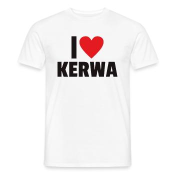 i love Kerwa Kirchweih Volksfest Kirmes Rummel - Männer T-Shirt - Weiß - Vorne - AI Model Male 178 dark (178cm)