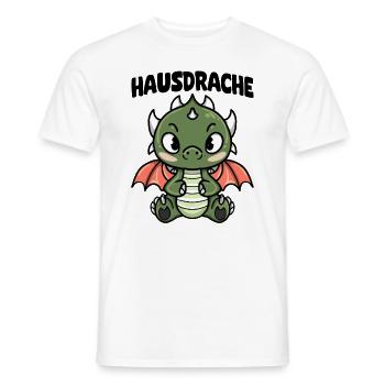 Hausdrache. Stark, Mutig und Unbesiegbar. Drache - Männer T-Shirt - Weiß - Vorne - AI Model Male 178 dark (178cm)