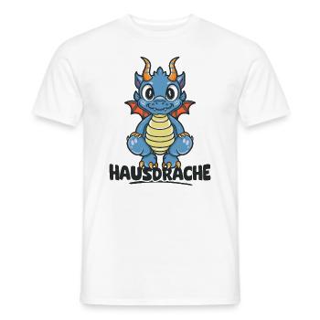 Hausdrache. Stark, Mutig und Unbesiegbar. Drache - Männer T-Shirt - Weiß - Vorne - AI Model Male 178 dark (178cm)