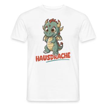 Hausdrache. Stark, Mutig und Unbesiegbar. Drache - Männer T-Shirt - Weiß - Vorne - AI Model Male 178 dark (178cm)
