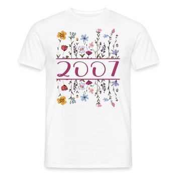 2007 Legendär Seit 2007 Geburtstag 2007 Frauen - Männer T-Shirt - Weiß - Vorne - AI Model Male 178 dark (178cm)