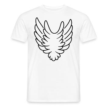 Angel Wings - Men's T-Shirt - white - Front - AI Model Male 178 dark (178cm)