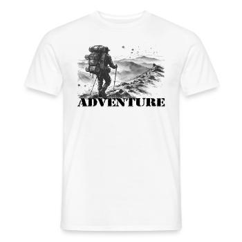 Adventure - Männer T-Shirt - Weiß - Vorne - AI Model Male 178 dark (178cm)