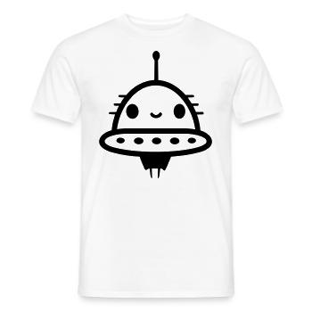 soucoupe volante - T-shirt homme - blanc - Devant - AI Model Male 178 dark (178cm)