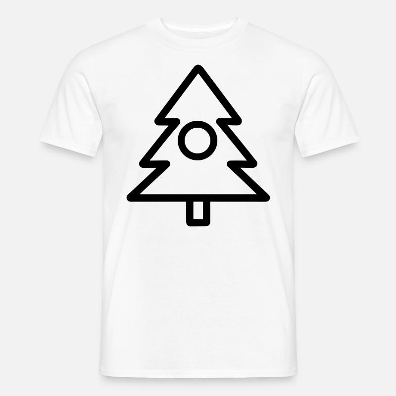 Weihnachtsbaum - Männer T-Shirt - Weiß