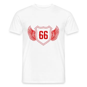 66 Nombre d’armoiries - T-shirt homme - blanc - Devant - AI Model Male 178 dark (178cm)
