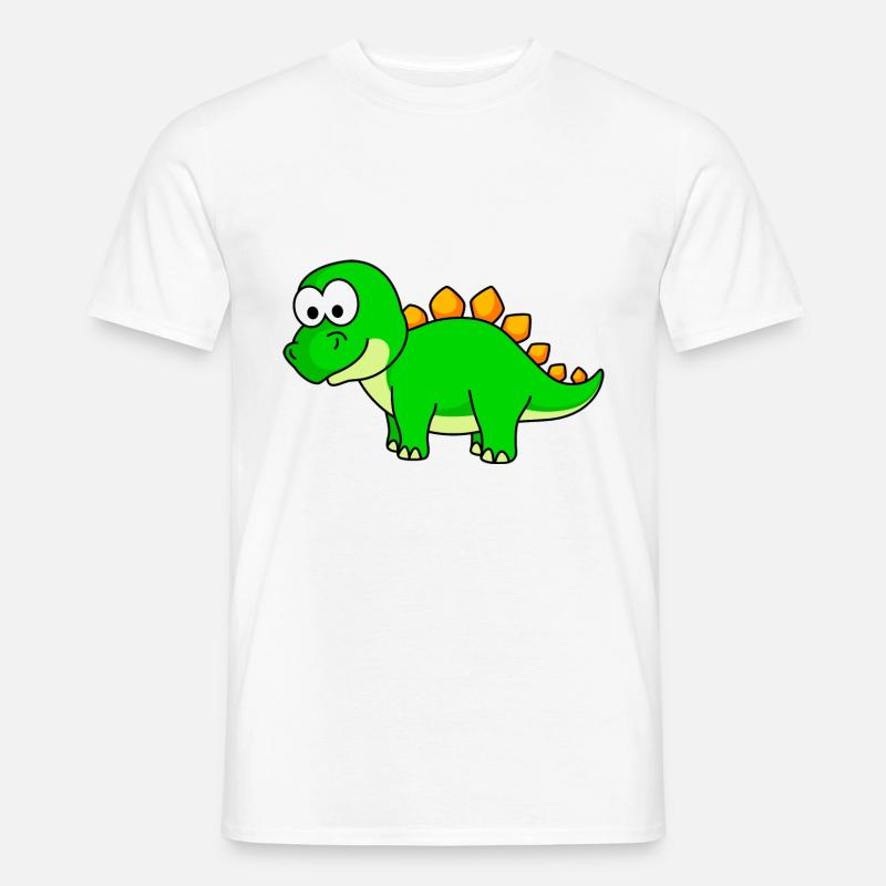 Dinosaurier stegosaurus Comic - Männer T-Shirt - Weiß