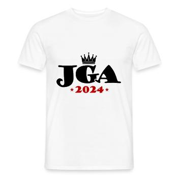 Jga 2024 Junggesellen Abschied - Männer T-Shirt - Weiß - Vorne - AI Model Male 178 dark (178cm)