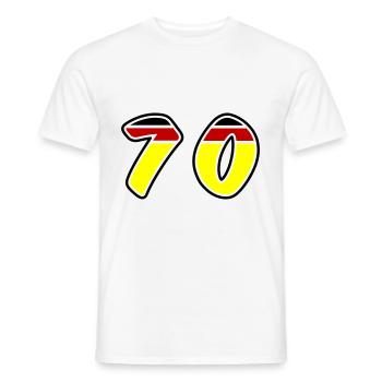 70 Zahl Symbol Germany - Männer T-Shirt - Weiß - Vorne - AI Model Male 178 dark (178cm)