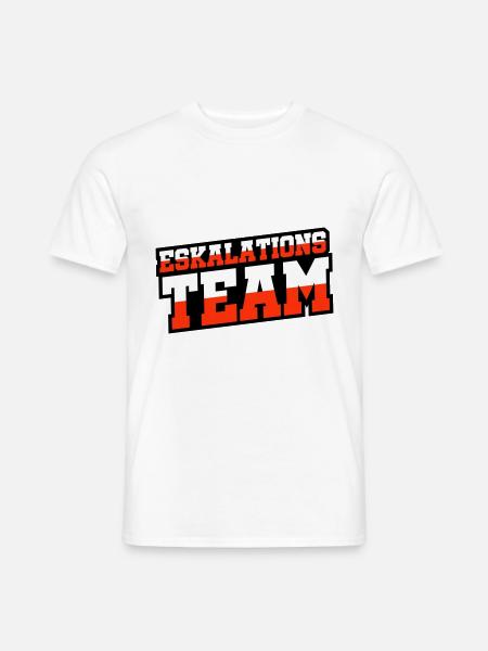 Eskalations Team - Männer T-Shirt - Weiß