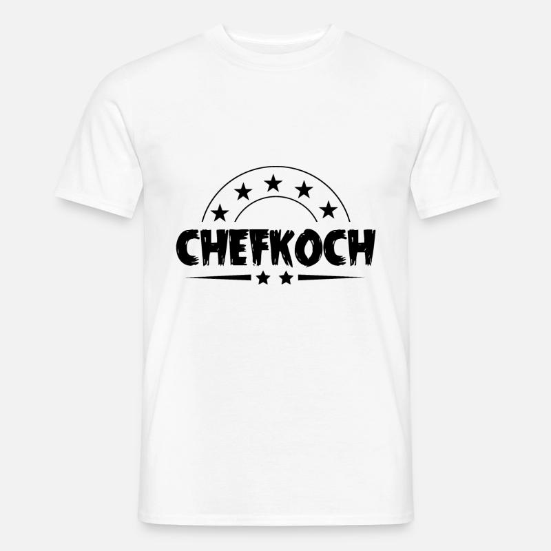 Chefkoch Kochen - Männer T-Shirt - Weiß