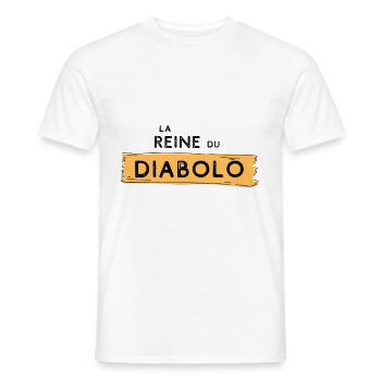 Cadeau humour diabolo cirque passion drôle - T-shirt homme - blanc - Devant - AI Model Male 178 dark (178cm)