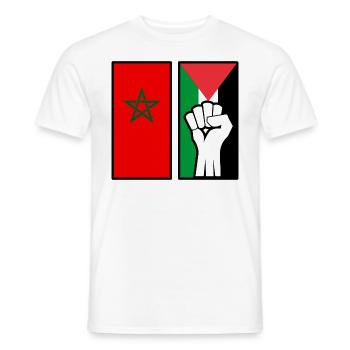 Palästina Marokko Sieg - Männer T-Shirt - Weiß - Vorne - AI Model Male 178 dark (178cm)