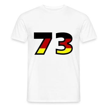 73 Numéro Allemagne Jersey - T-shirt homme - blanc - Devant - AI Model Male 178 dark (178cm)