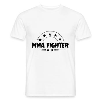 MMA Fighter Mixed Martial Arts - Männer T-Shirt - Weiß - Vorne - AI Model Male 178 dark (178cm)