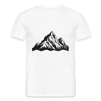 Simbolo delle Alpi - T-shirt uomo - bianco - Fronte - AI Model Male 178 dark (178cm)