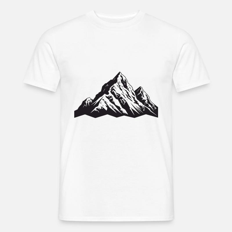 Simbolo delle Alpi - T-shirt uomo - bianco